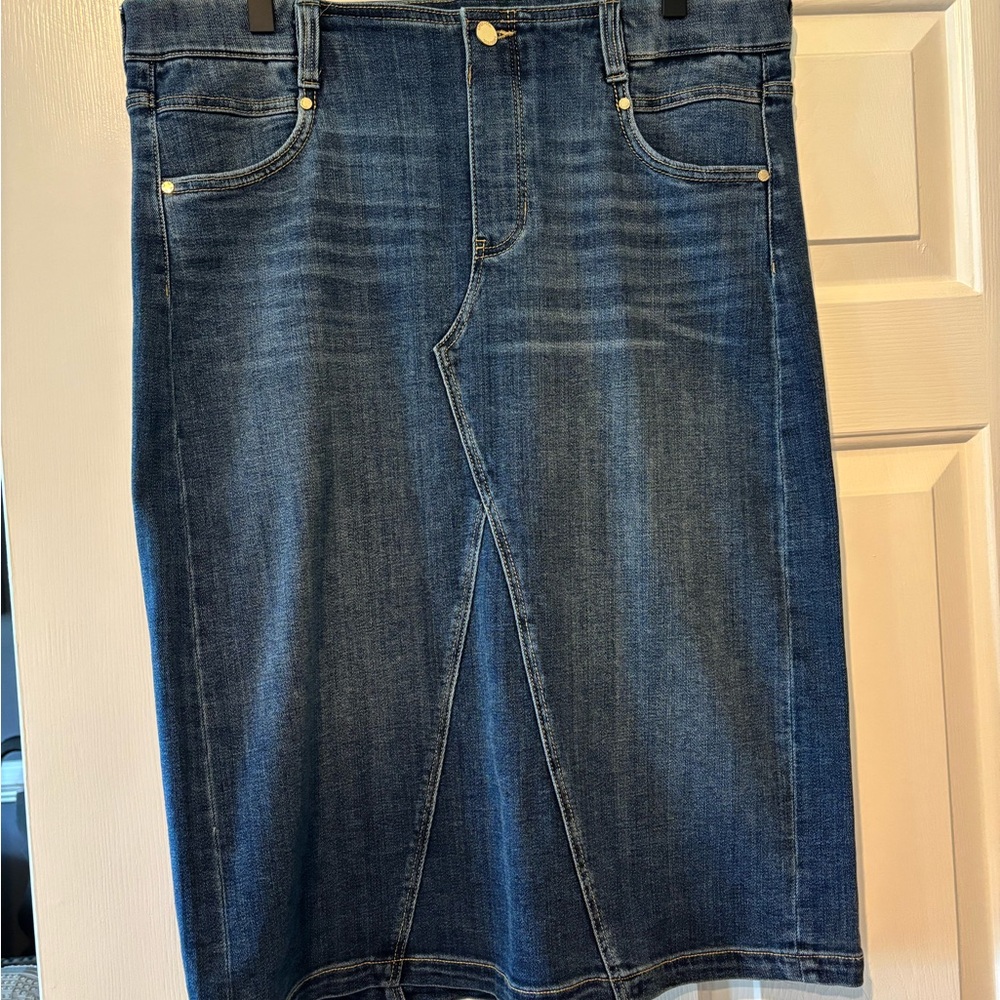 Liverpool Jeans Company Blue Midi Skirt